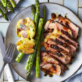 Steak with store-bought crispy chilli oil and simple sides is a midweek favourite.