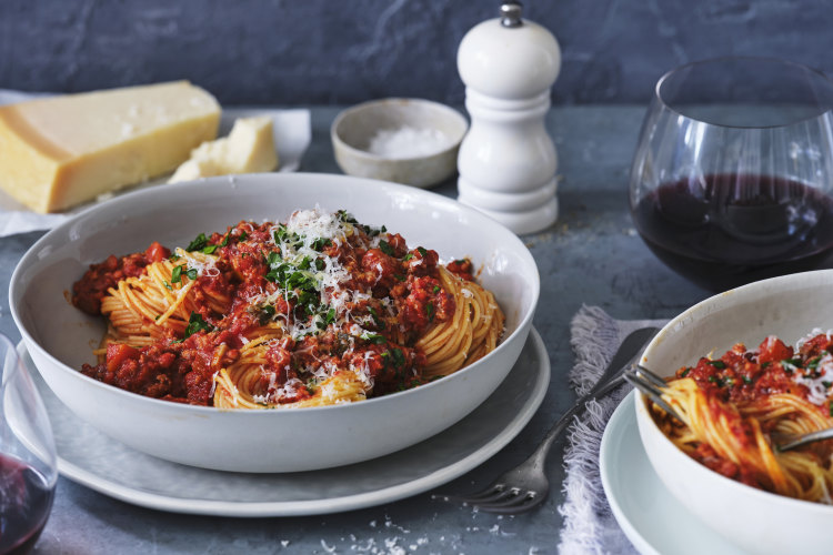 Adam Liaw’s Australian bolognese.