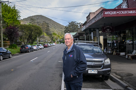 Warburton businessman Chris Thomas, who says it’s fair for tourists to pay for parking.