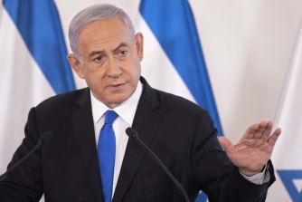 Former Israeli prime minister Benjamin Netanyahu.
