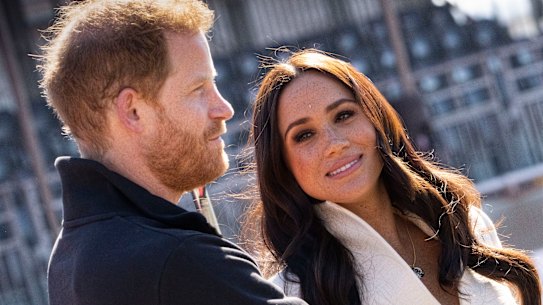 Duke and Duchess of Sussex at the Invictus Games in The Hague, Netherlands, in April 2022.