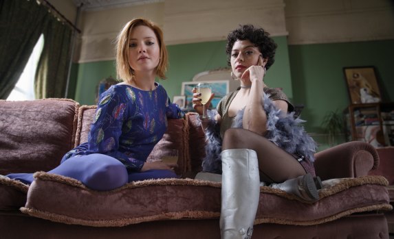 Holliday Grainger and Alia Shawkat in a scene from Animals. 