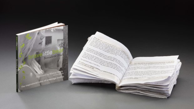 The manuscript and published copy of Bernadette Black's book. 