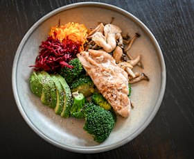 A clean and lean bowl at Saint Haven in South Yarra.