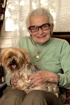 Ilse Blair and her faithful pet Mandy.