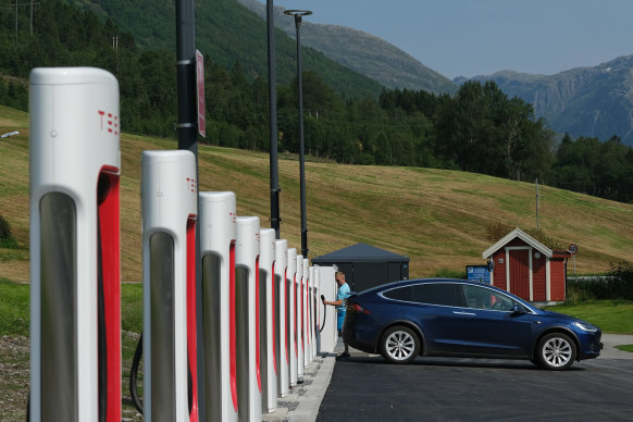 In Norway, 74.5&#37; of new car sales in 2020 were electric.