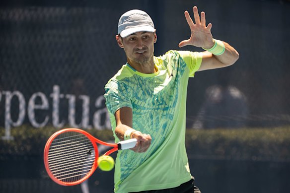 Bernard Tomic’s appearance at the NSW Open was a brief one.