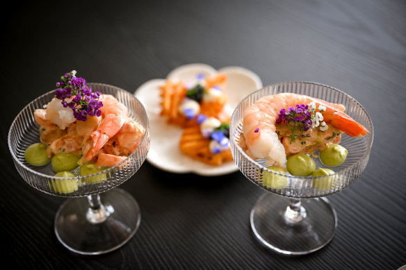 A sampling of the food on offer in the Crown marquee.