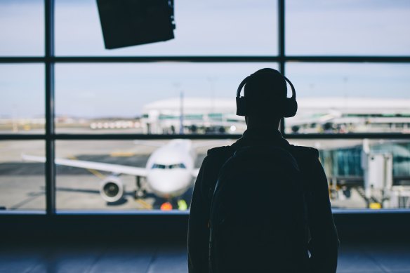 Wearing headphones in the airport can be risky – you might miss an important announcement. 