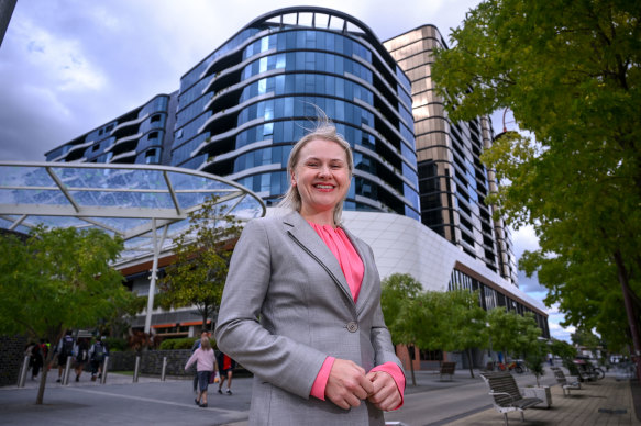 Monash Council Mayor Tina Samardzija in Glen Waverley, which has been the site of far more development than central Clayton.