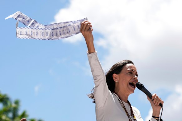 Venezuela opposition leader Maria Corina Machado in 2024.