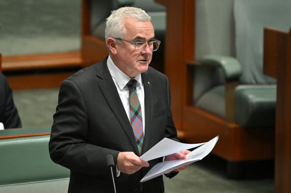 Independent MP Andrew Wilkie, who raised the AFL drugs issue in federal parliament.