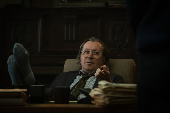 Unlike the urbane George Smiley who Gary Oldman played in Tinker Tailor Soldier Spy, Jackson Lamb is messy, profane and inclined to unabashed farting.