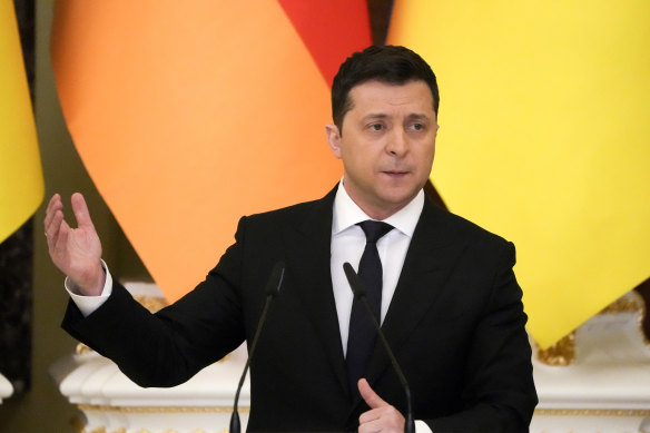 Ukrainian President Vlodomir Zelensky’s  reference to an imminent invasion was meant to be a gibe at Western intelligence briefings. 