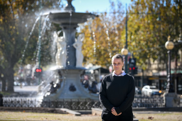 Georgia Kelly works with Haven Home Safe, reaching out to people sleeping rough in Bendigo.