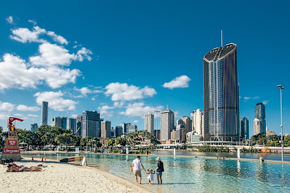 Streets Beach in South Bank Parklands.