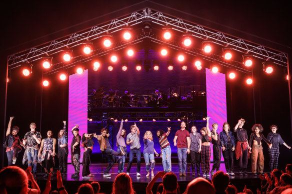 The cast of Jagged Little Pill in Sydney. 