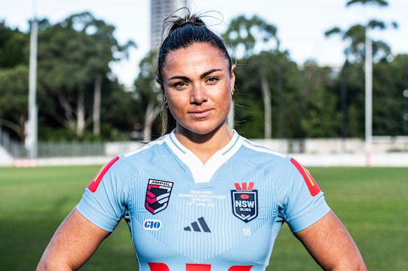 Mother of all comebacks: Blues prop Millie Elliott.