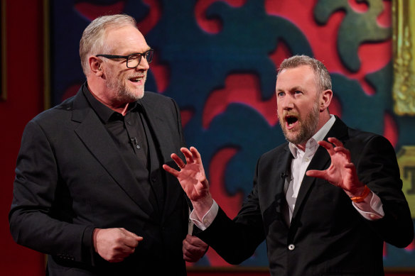 Greg Davies and Alex Horne in Taskmaster.