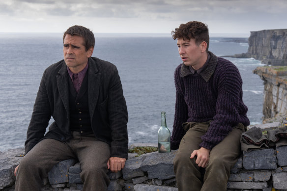 Colin Farrell and Barry Keoghan in The Banshees of Inisherin.