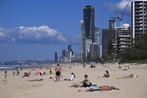 Thousands of Sydneysiders have traded Sydney beaches for Queensland ones