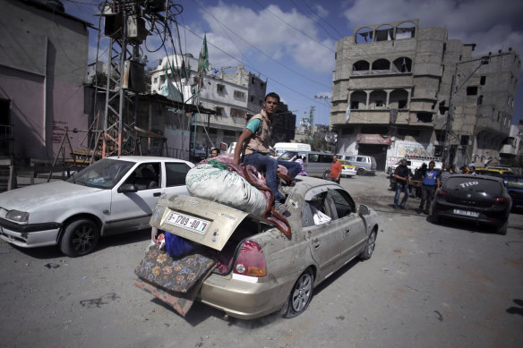 Palestinians have been fleeing north Gaza.