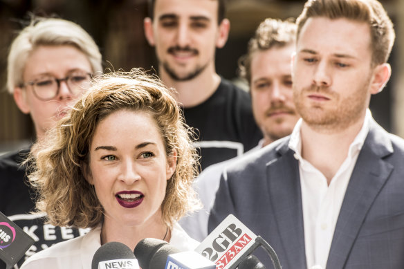 Jess Miller ran as a candidate for the NSW upper house in 2019 with the Keep Sydney Open party.