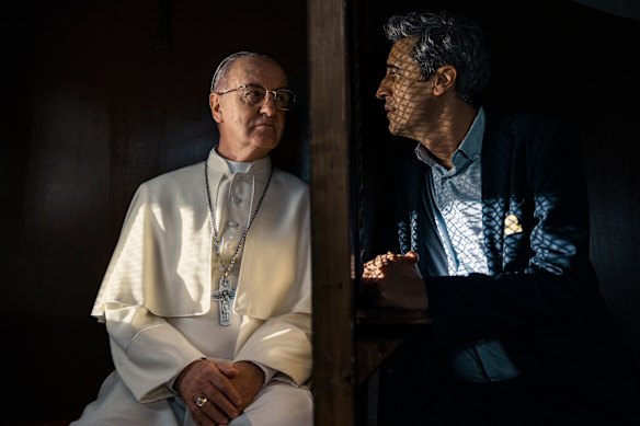 Pierfrancesco Diliberto and Carlos Hipólito in Holy Cannoli.