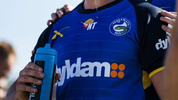 Shirtfronted: Dyldam has paid Parramatta Eels over half a million dollars to settle a sponsorship legal battle.
