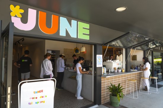June’s open and sunny shopfront.