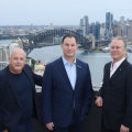 Left to right: ARCA deputy chair Chris Lucas; chief executive Wes Lambert; and chair Neil Perry.