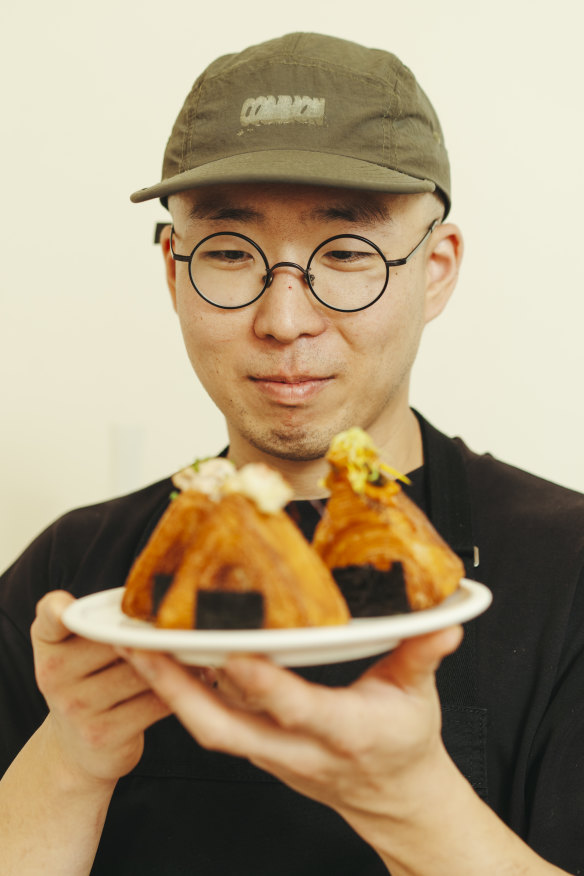 Tenacious’ founder and head baker Yeongjin Park prides himself on “baking your dreams”, like these onigiri-inspired croissants.