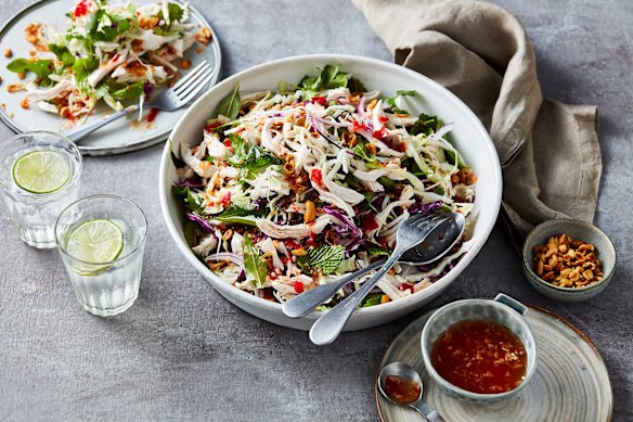 This bright and fragrant Vietnamese chicken salad is full of crunchy textures.
