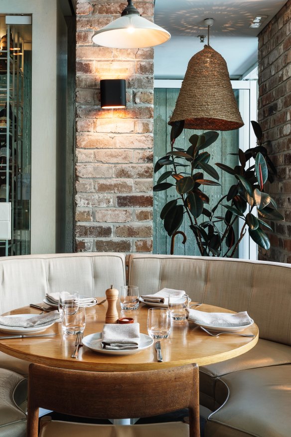 The rustic Italian interiors. 