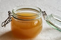 Home-made bone broth is inexpensive to make and nourishing to eat.