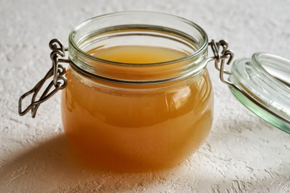 Home-made bone broth is inexpensive to make and nourishing to eat.