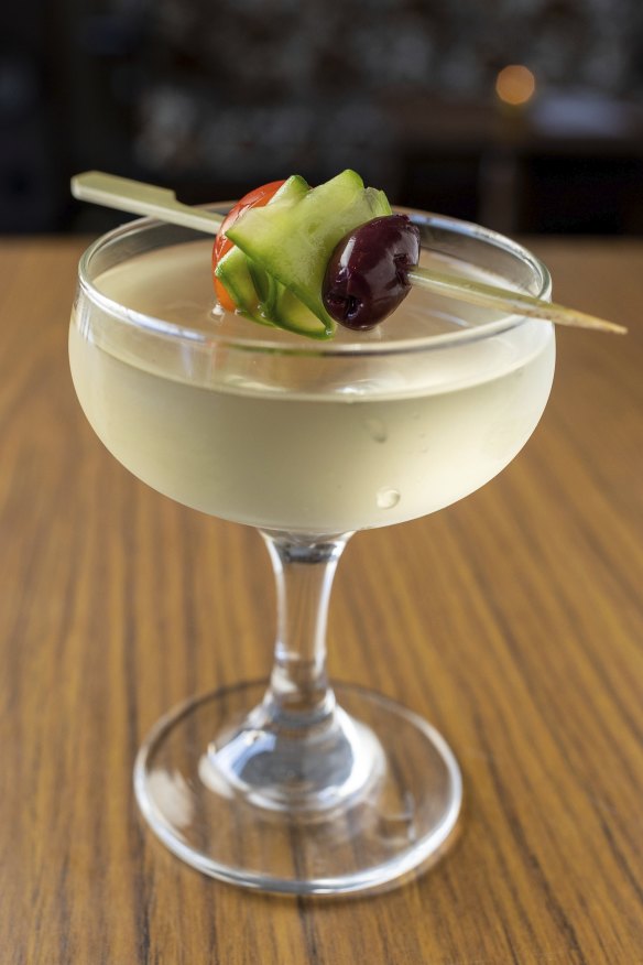 The Greek salad martini.