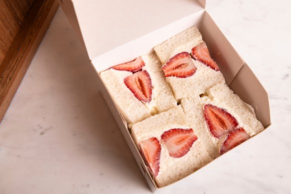 Strawberry sando.
