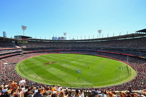 The MCG during round one of the AFL season in March.