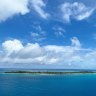 Mystery Island, a tiny strip of uninhabited land in Vanuatu.