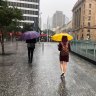 It’s a wet start to a big weekend in Brisbane but the bureau said there’s sun on the horizon.