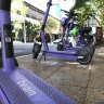 Beam scooters in Brisbane CBD. 