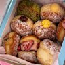 Assorted doughnuts.