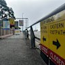 The Story Bridge footpaths have been closed since March 5. The detour says to take the Kangaroo Bridge.