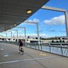 The Kurilpa Bridge is a $63 million hybrid tensegrity bridge, with the tension and compression elements creating a strong and light structure.