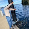 John Changjin Li pictured at Lake Macquarie.