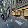Police are investigating a ram raid at the Fendi store on Collins Street in Melbourne’s CBD shortly before 6am on April 8.