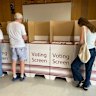 Voters cast their ballots in Brisbane on Queensland state election day in October 2024.