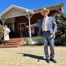 Ray White WA chief executive Mark Whiteman leads an auction in Perth’s leafy western suburbs.