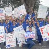 Healthscope nurses and midwives walking off the job in November to demand a 15 per cent pay rise.
